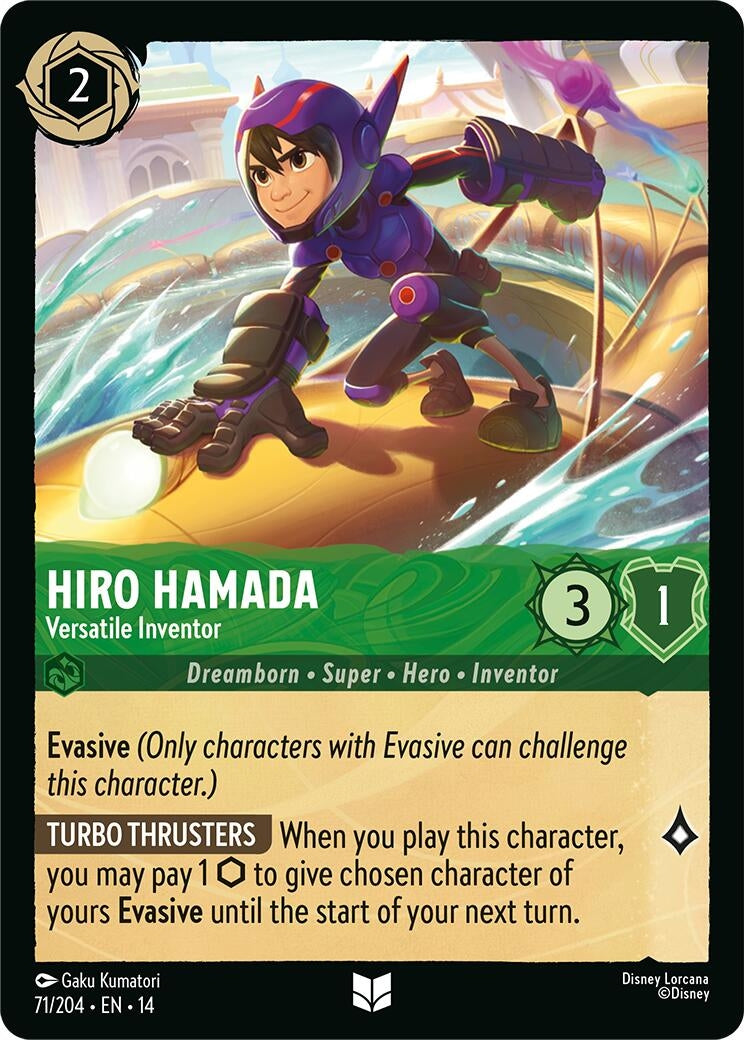 Image for Hiro Hamada - Versatile Inventor (71/204) (Hyperia City) (14) - Disney Lorcana