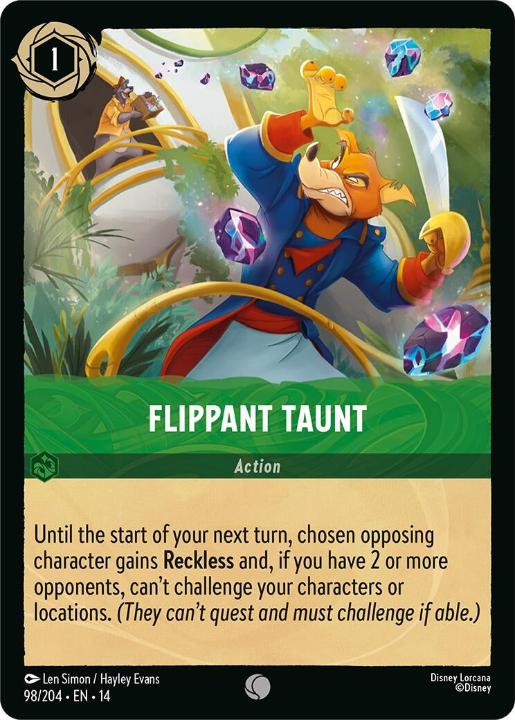 Image for Flippant Taunt (98/204) (Hyperia City) (14) - Disney Lorcana