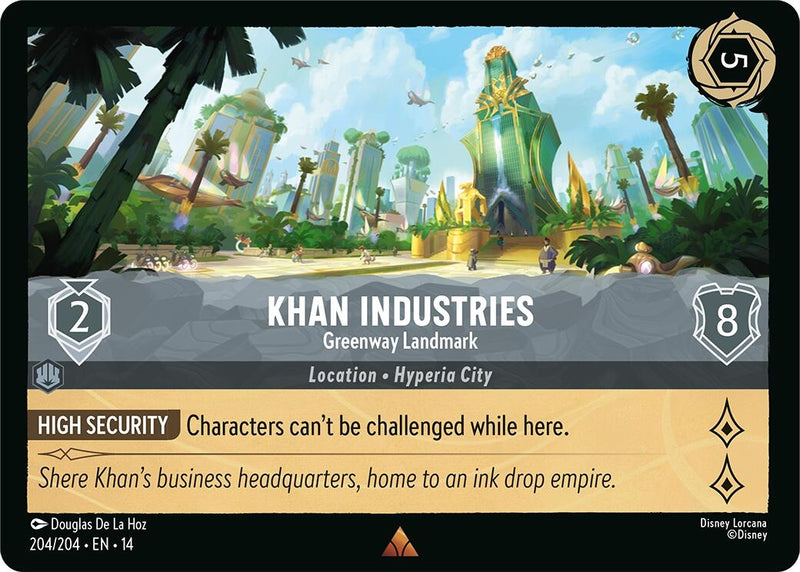 Image for Khan Industries - Greenway Landmark (204/204) (Hyperia City) (14) - Disney Lorcana