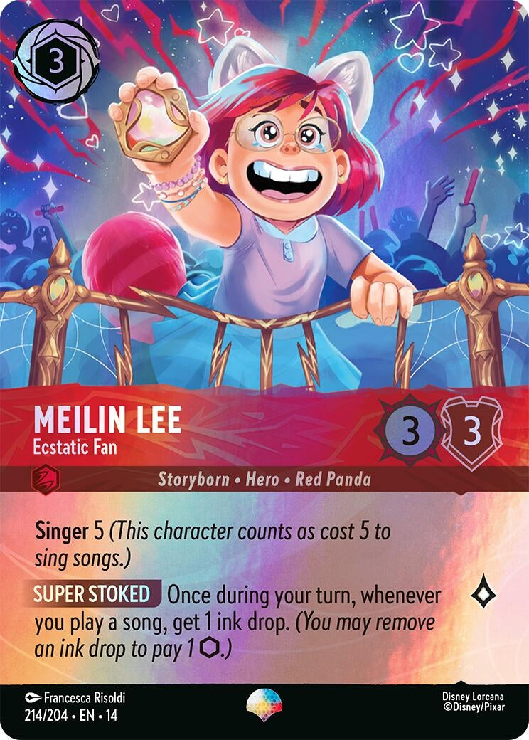 Image for Meilin Lee - Ecstatic Fan (Epic) (214/204) (Hyperia City) (14) - Disney Lorcana
