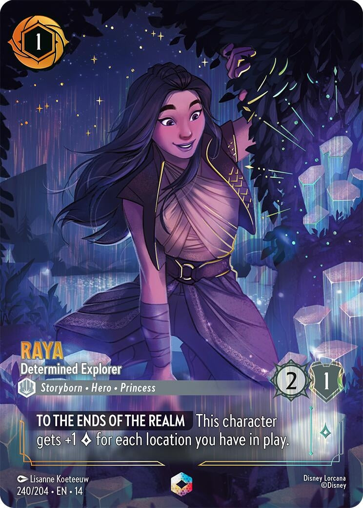 Image for Raya - Determined Explorer (Enchanted) (240/204) (Hyperia City) (14) - Disney Lorcana