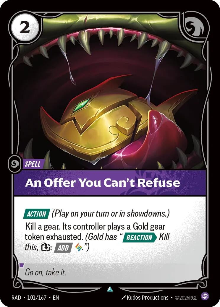 Image for An Offer You Can't Refuse (101/167) (Radiance) (RAD) - Riftbound: League of Legends Trading Card Game