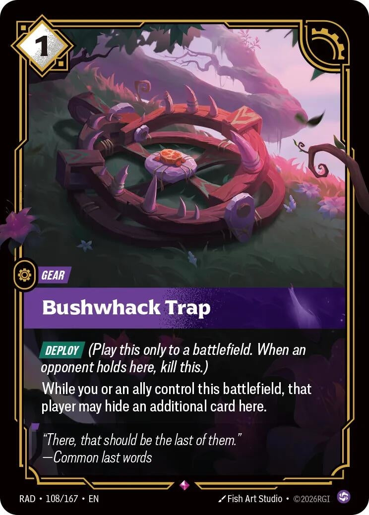 Image for Bushwhack Trap (108/167) (Radiance) (RAD) - Riftbound: League of Legends Trading Card Game