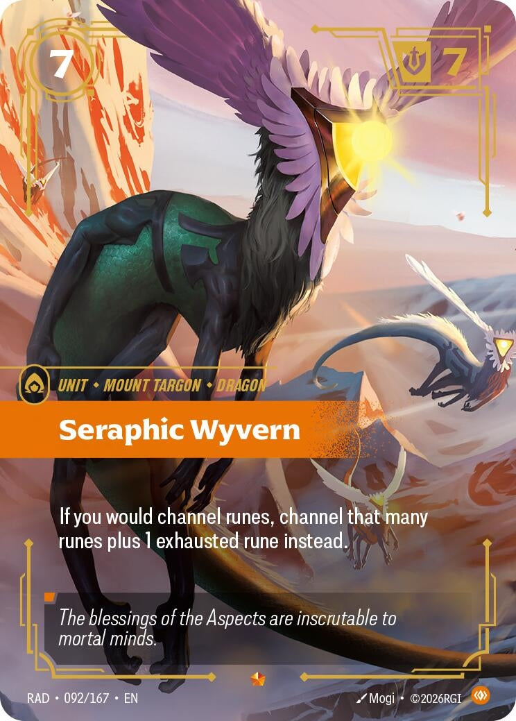 Image for Seraphic Wyvern (092/167) (Radiance) (RAD) - Riftbound: League of Legends Trading Card Game
