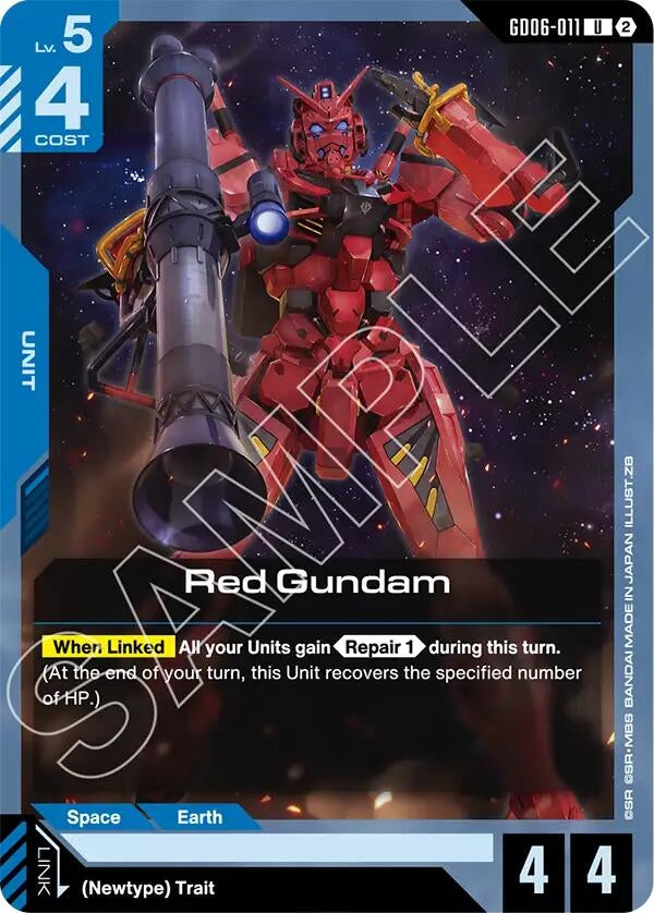 Image for Red Gundam (GD06-011) (Stardust Trails) (GD06) - Gundam Card Game