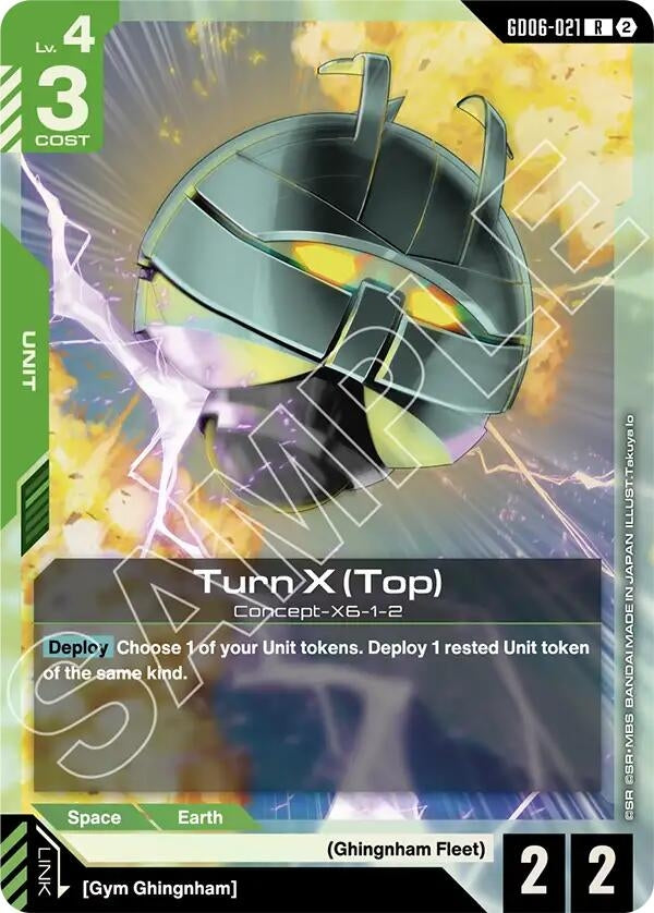 Image for Turn X (Top) (GD06-021) (Stardust Trails) (GD06) - Gundam Card Game