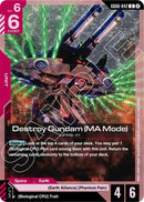Image for Destroy Gundam (MA Mode) (GD06-042) (Stardust Trails) (GD06) - Gundam Card Game