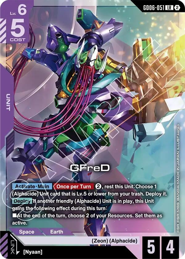 Image for GFreD (GD06-051) (GD06-051) (Stardust Trails) (GD06) - Gundam Card Game