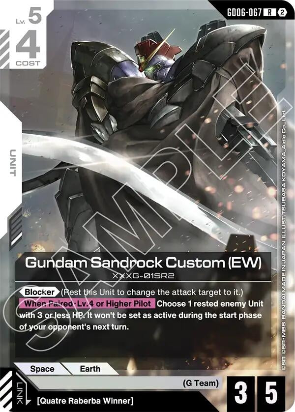 Image for Gundam Sandrock Custom (EW) (GD06-067) (Stardust Trails) (GD06) - Gundam Card Game