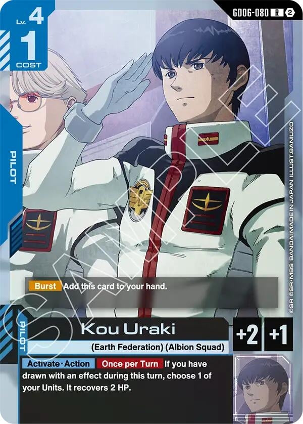 Image for Kou Uraki (GD06-080) (Stardust Trails) (GD06) - Gundam Card Game