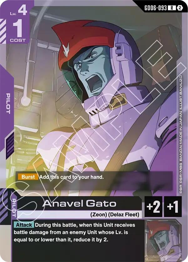 Image for Anavel Gato (GD06-093) (Stardust Trails) (GD06) - Gundam Card Game