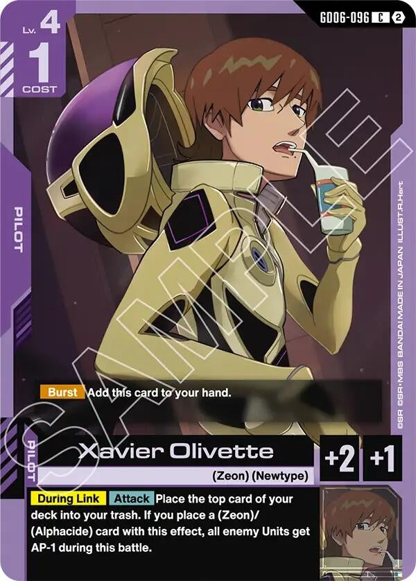 Image for Xavier Olivette (GD06-096) (Stardust Trails) (GD06) - Gundam Card Game