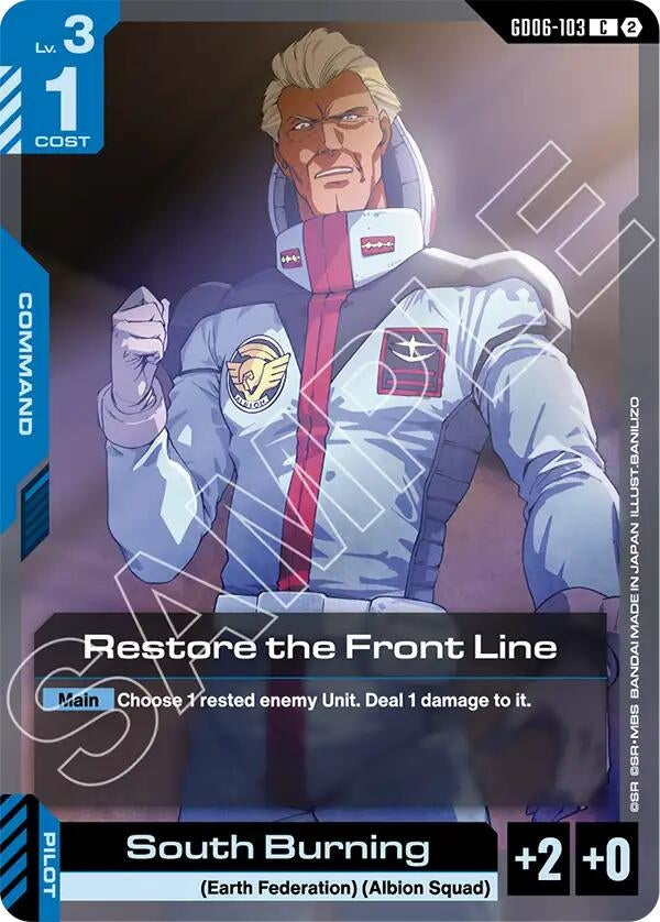 Image for Restore the Front Line (GD06-103) (Stardust Trails) (GD06) - Gundam Card Game