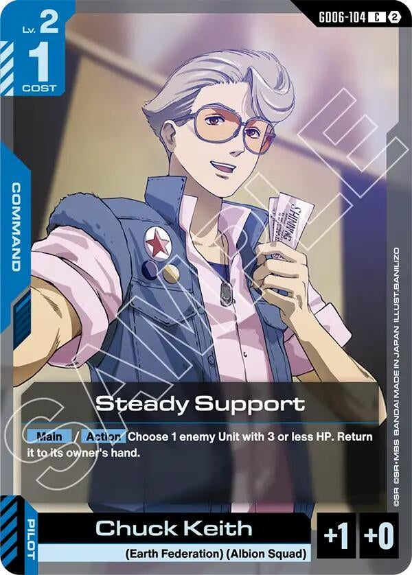 Image for Steady Support (GD06-104) (Stardust Trails) (GD06) - Gundam Card Game