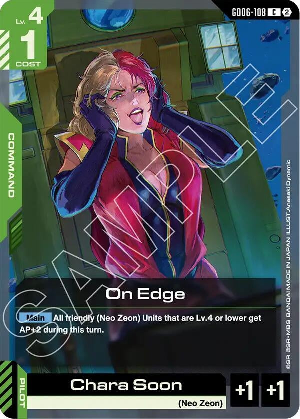 Image for On Edge (GD06-108) (Stardust Trails) (GD06) - Gundam Card Game