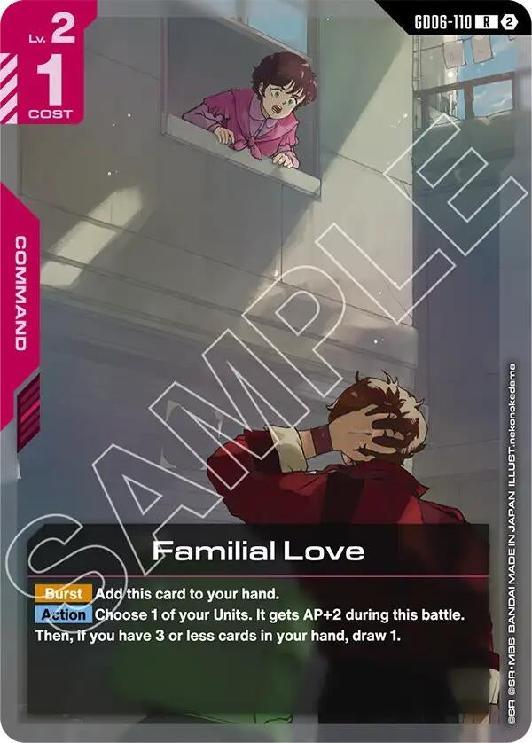 Image for Familial Love (GD06-110) (Stardust Trails) (GD06) - Gundam Card Game