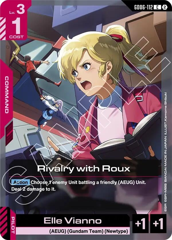 Image for Rivalry with Roux (GD06-112) (Stardust Trails) (GD06) - Gundam Card Game