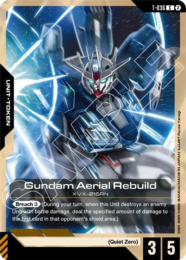 Image for Gundam Aerial Rebuild (T-036) Token (T-036) (Stardust Trails) (GD06) - Gundam Card Game