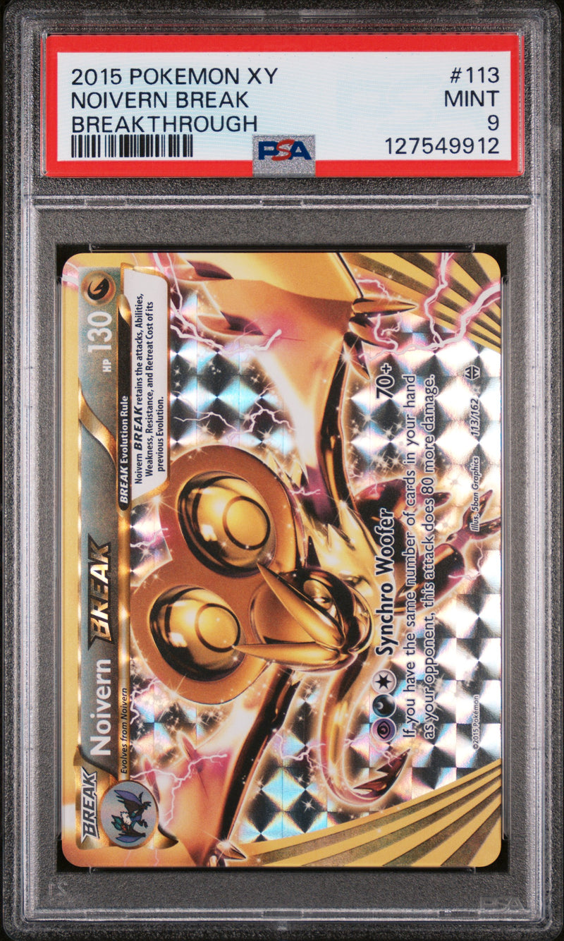 PSA 9 - NOIVERN BREAK BREAKTHROUGH 2015 POKEMON XY BREAKTHROUGH