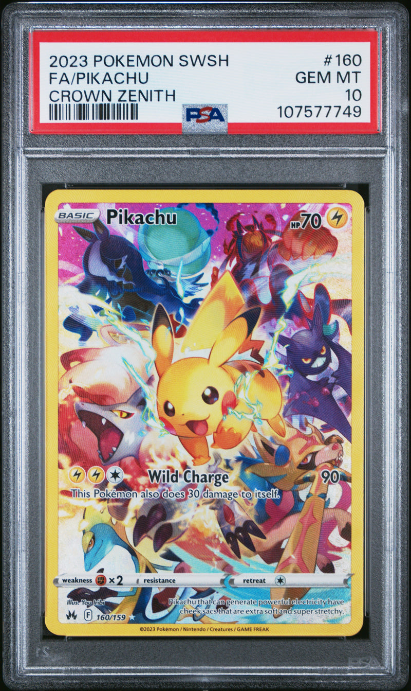 PSA 10 - FA/PIKACHU CROWN ZENITH 2023 POKEMON SWORD AND SHIELD CROWN ZENITH