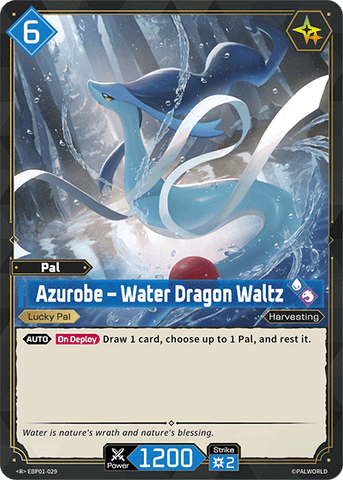 Image for Azurobe – Water Dragon Waltz (EBP01-029) (Booster Pack "Dawn of Palpagos") (EBP01) - Palworld Official Card Game
