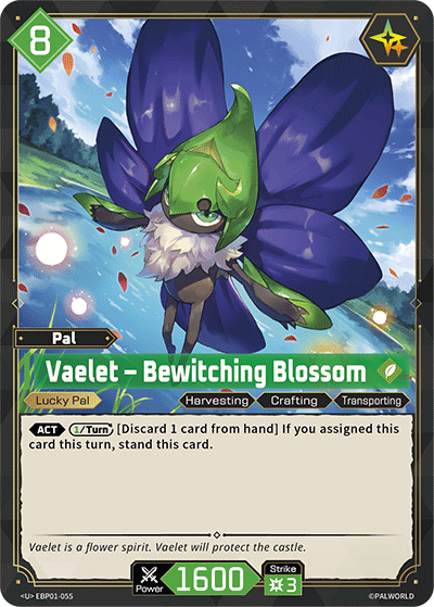 Image for Vaelet – Bewitching Blossom (EBP01-055) (Booster Pack "Dawn of Palpagos") (EBP01) - Palworld Official Card Game