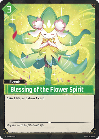 Image for Blessing of the Flower Spirit (EBP01-072) (Booster Pack "Dawn of Palpagos") (EBP01) - Palworld Official Card Game