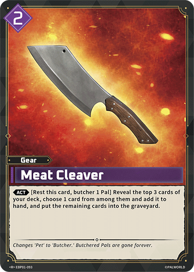 Image for Meat Cleaver (EBP01-093) (Booster Pack "Dawn of Palpagos") (EBP01) - Palworld Official Card Game