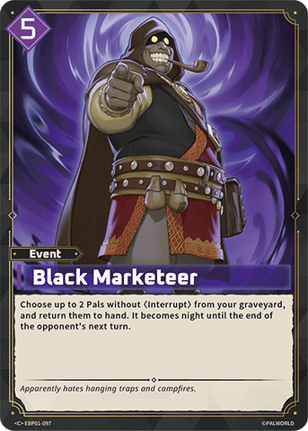 Image for Black Marketeer (EBP01-097) (Booster Pack "Dawn of Palpagos") (EBP01) - Palworld Official Card Game