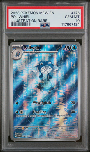PSA 10 - POLIWHIRL ILLUSTRATION RARE 2023 POKEMON MEW EN-151