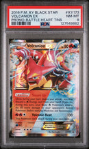 PSA 8 - VOLCANION EX PROMO-BATTLE HEART TINS 2016 POKEMON XY BLACK STAR PROMO