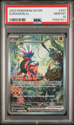 ***GEM MT 10*** 2023 POKEMON SVI EN-SCARLET & VIOLET #247 KORAIDON ex SPECIAL ILLUSTRATION RARE