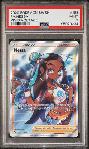 2020 POKEMON SWORD & SHIELD VIVID VOLTAGE #183 FA/NESSA VIVID VOLTAGE