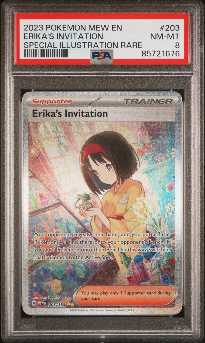 2023 POKEMON MEW EN-151 ERIKA'S INVITATION