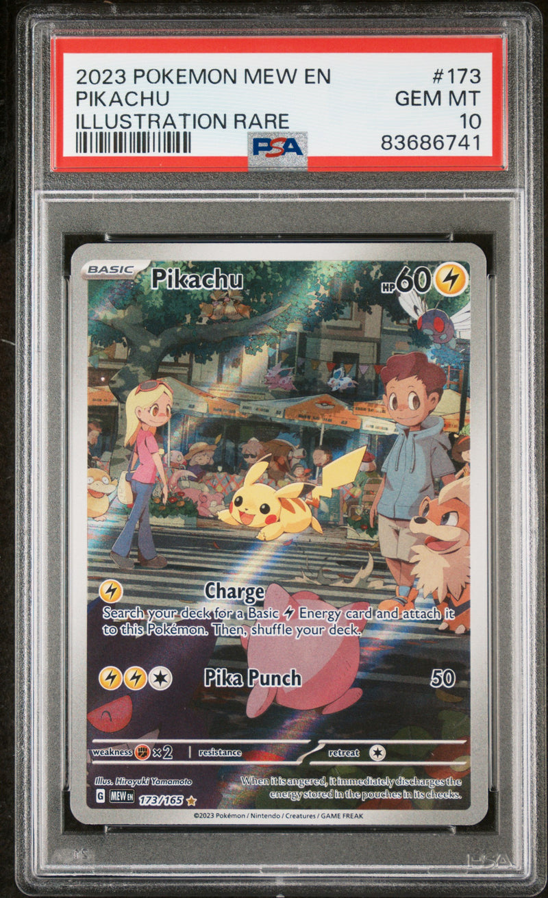 PSA 10 - PIKACHU ILLUSTRATION RARE 2023 POKEMON MEW EN-151