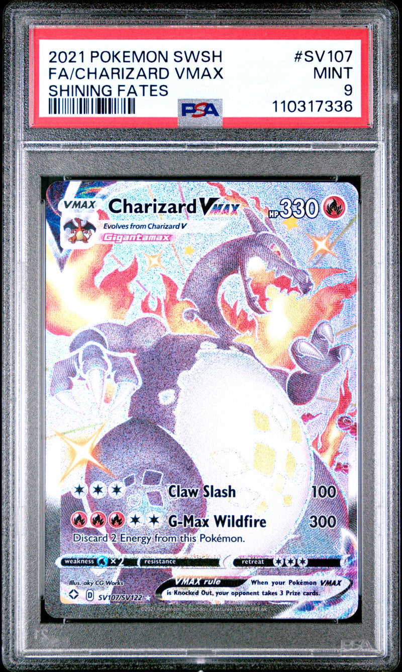 PSA 9 - FA/CHARIZARD VMAX SHINING FATES 2021 POKEMON SWORD & SHIELD SHINING FATES