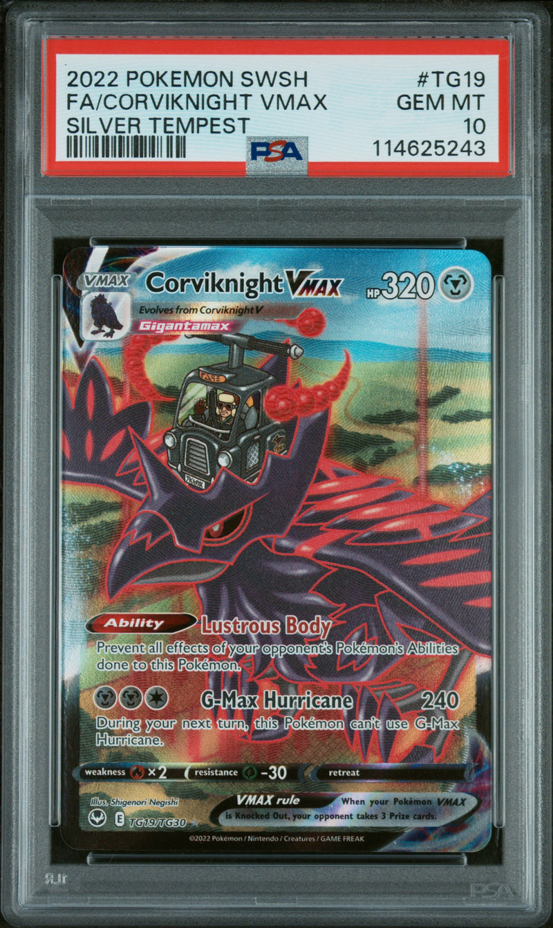 PSA 10 - FA/CORVIKNIGHT VMAX SILVER TEMPEST 2022 POKEMON SWORD & SHIELD SILVER TEMPEST