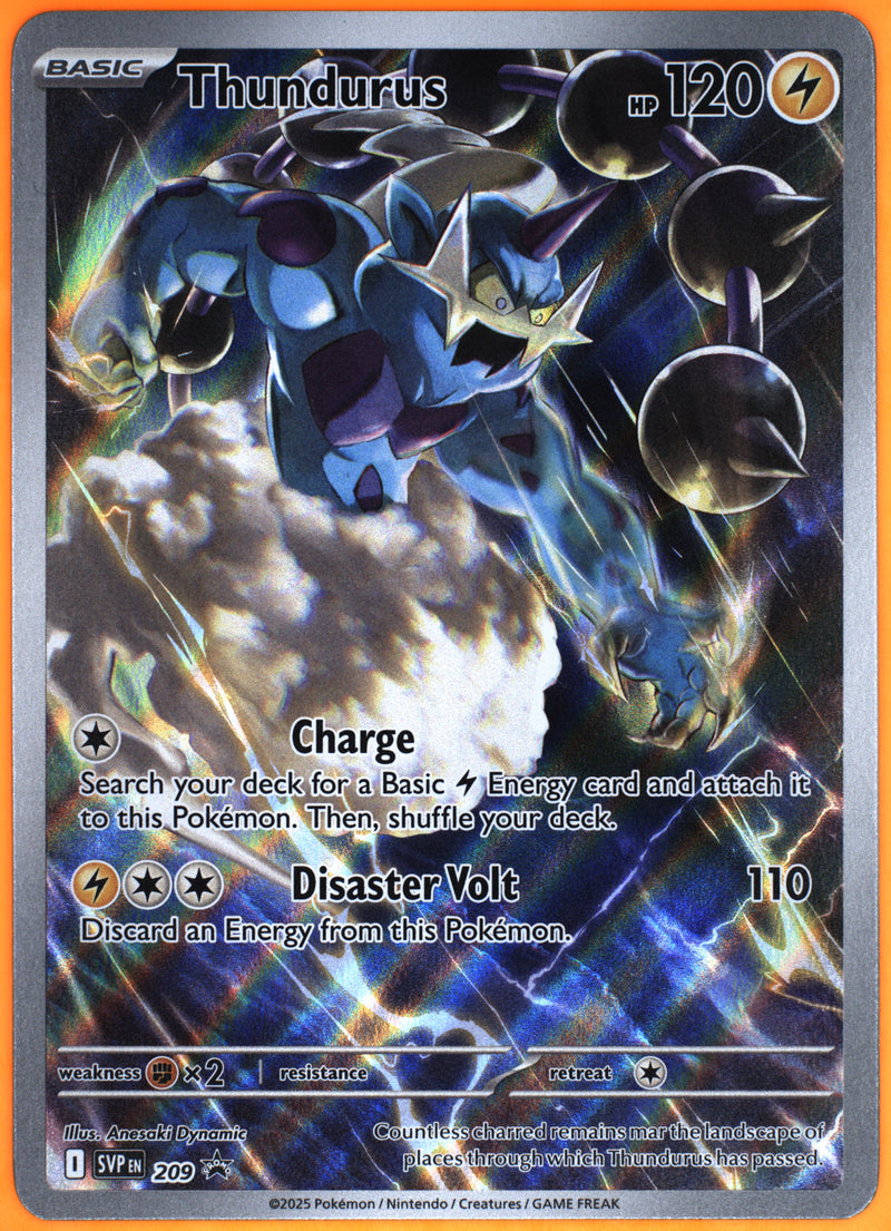 TAG 9 - THUNDURUS 2025 2025 POKÉMON SCARLET & VIOLET BLACK STAR PROMOS