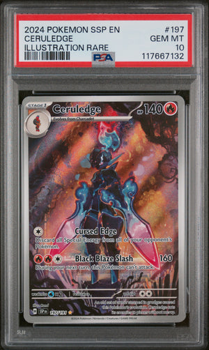 PSA 10 - CERULEDGE ILLUSTRATION RARE 2024 POKEMON SSP EN-SURGING SPARKS