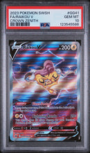 PSA 10 - FA/RAIKOU V CROWN ZENITH 2023 POKEMON SWORD AND SHIELD CROWN ZENITH