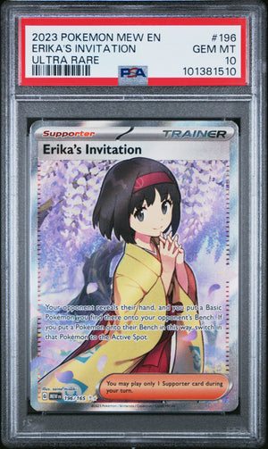 PSA 10 - ERIKA'S INVITATION ULTRA RARE 2023 POKEMON MEW EN-151