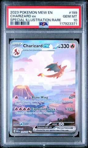 PSA10 2023 POKEMON MEW EN-151 #199 CHARIZARD ex SPECIAL ILLUSTRATION RARE