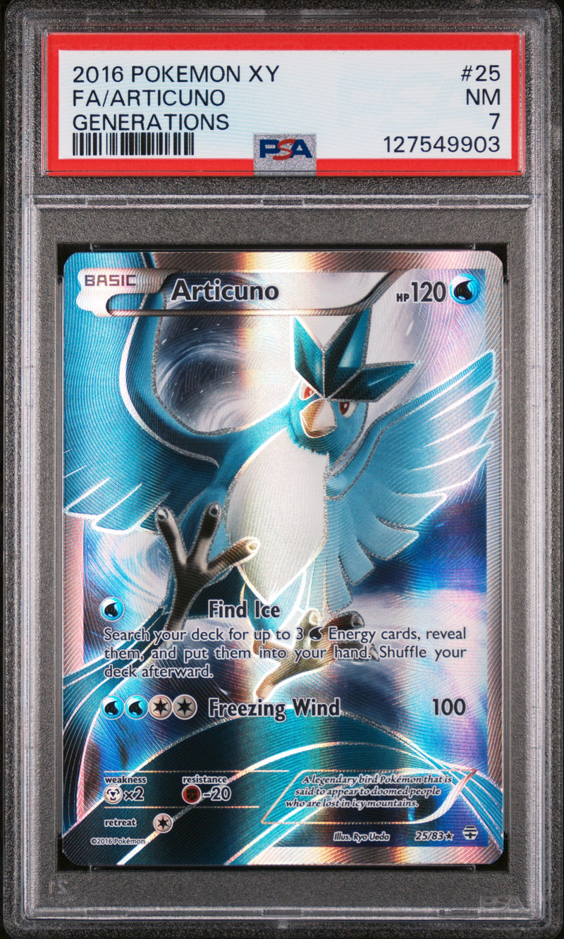 PSA 7 - FA/ARTICUNO GENERATIONS 2016 POKEMON XY GENERATIONS