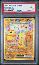 PSA 9 - PIKACHU ex HYPER RARE 2024 POKEMON SSP EN-SURGING SPARKS
