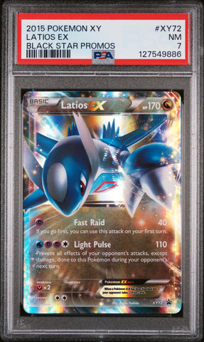 PSA 7 - LATIOS EX BLACK STAR PROMOS 2015 POKEMON XY BLACK STAR PROMOS