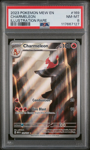 PSA 8 - CHARMELEON ILLUSTRATION RARE 2023 POKEMON MEW EN-151