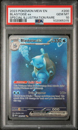 PSA 10 - BLASTOISE ex SPECIAL ILLUSTRATION RARE 2023 POKEMON MEW EN-151