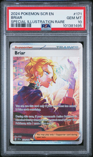 PSA 10 - BRIAR SPECIAL ILLUSTRATION RARE 2024 POKEMON SCR EN-STELLAR CROWN